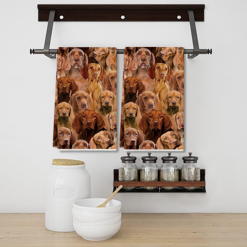 A Bunch Of Vizslas Kitchen Towel