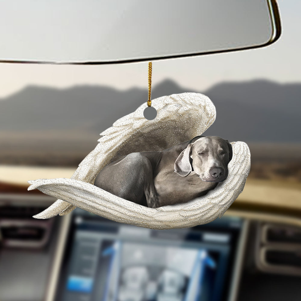 Weimaraner Sleeping Angel Ornament Sleeping Angel Car Hanging Ornament