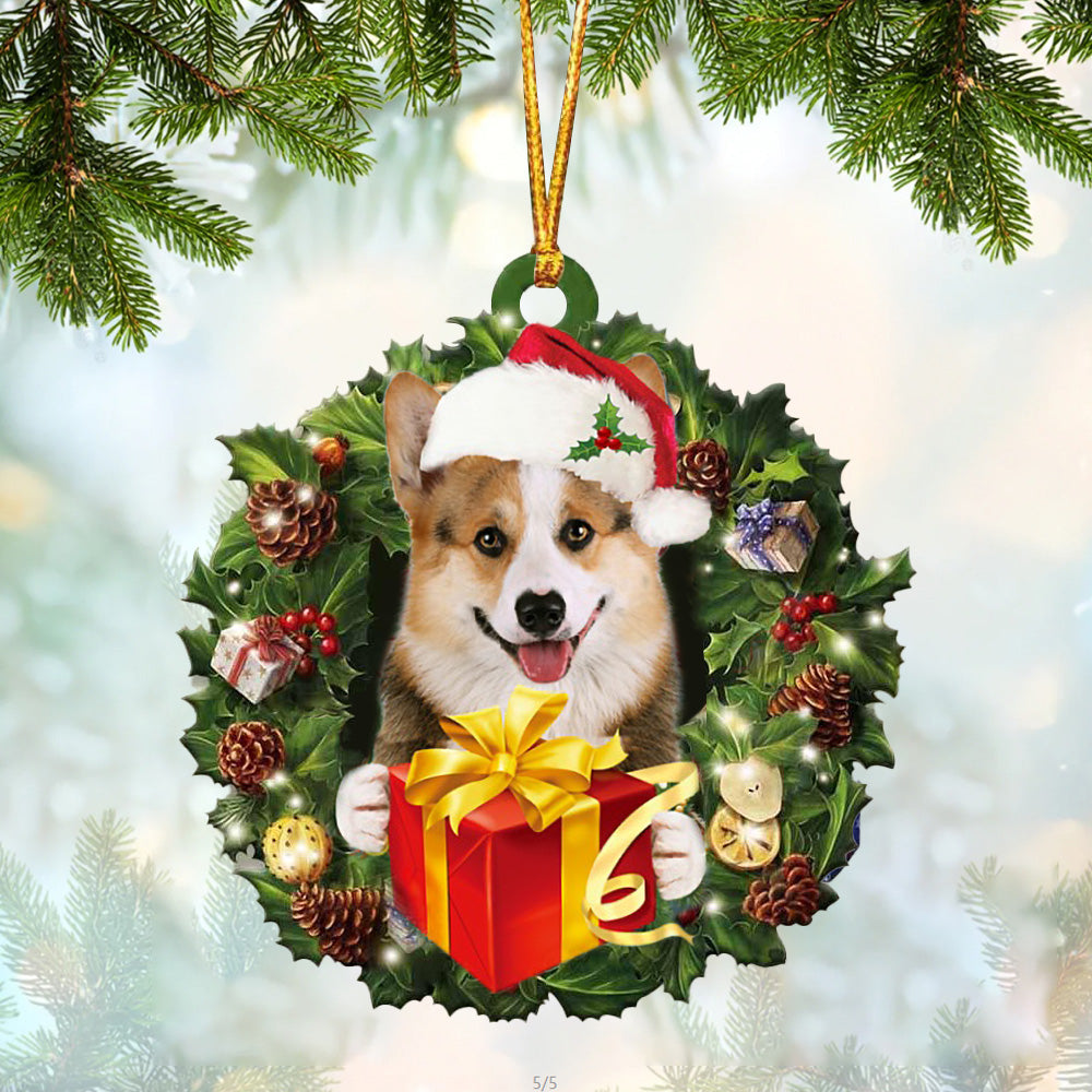 Welsh Corgi Christmas Gift Hanging Ornament