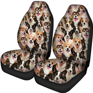 A Bunch Of Welsh Corgis Car Seat Cover