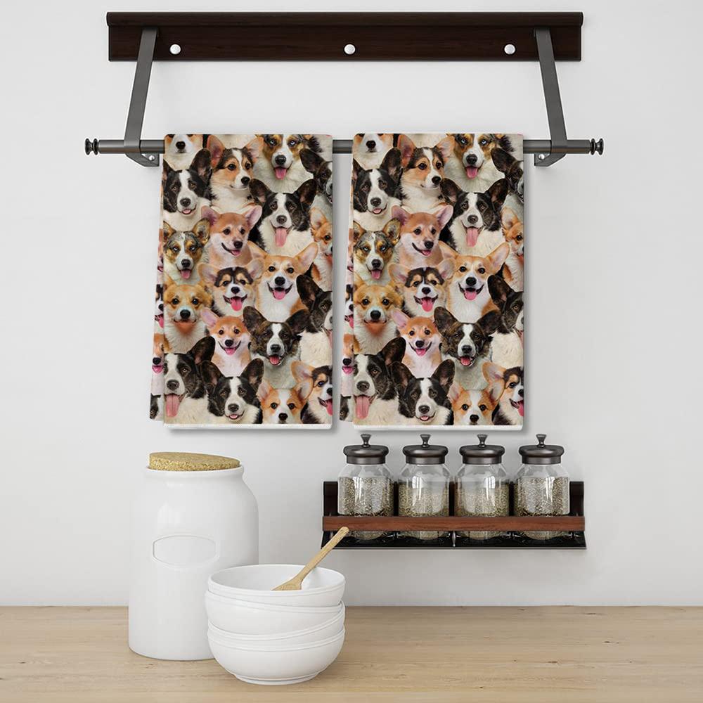 A Bunch Of Welsh Corgis Kitchen Towel