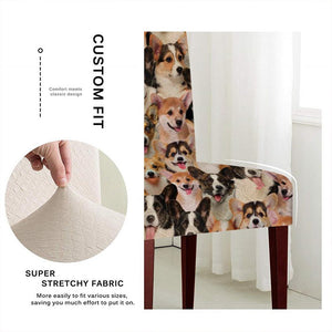 A Bunch Of Welsh Corgis Chair Cover/Great Gift Idea For Dog Lovers