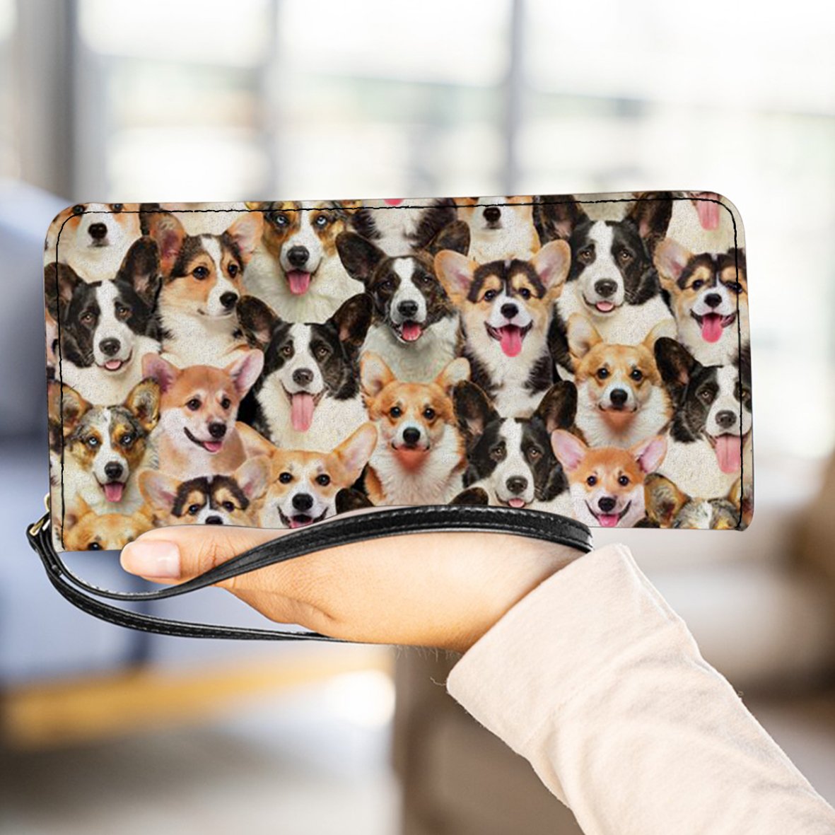 A Bunch Of Welsh Corgis Clutch Purse