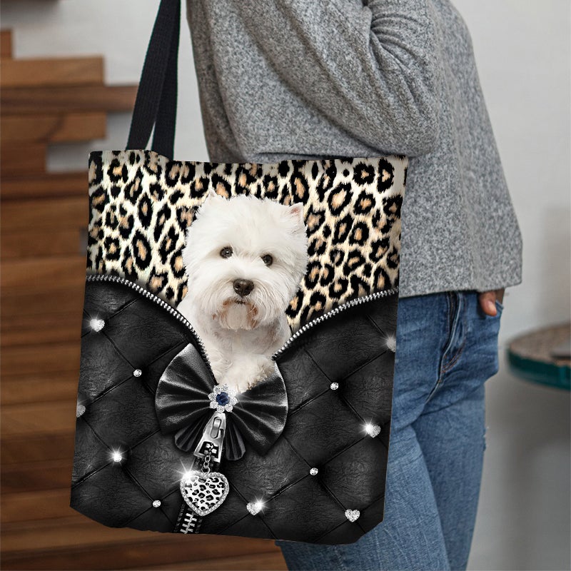 2022 New Release West Highland Dog All Over Printed Tote Bag