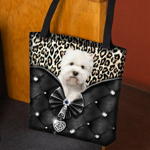 2022 New Release West Highland Dog All Over Printed Tote Bag
