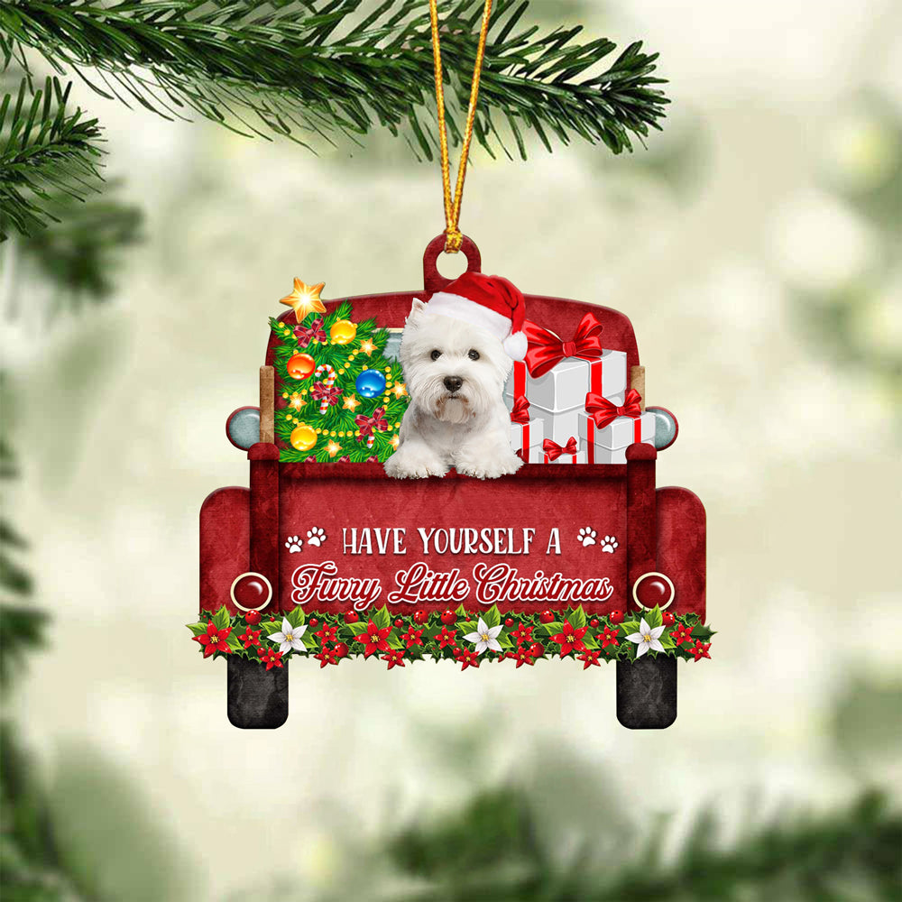 West Highland White Terrier Dog Have Yourself A Furry Little Christmas Ornament