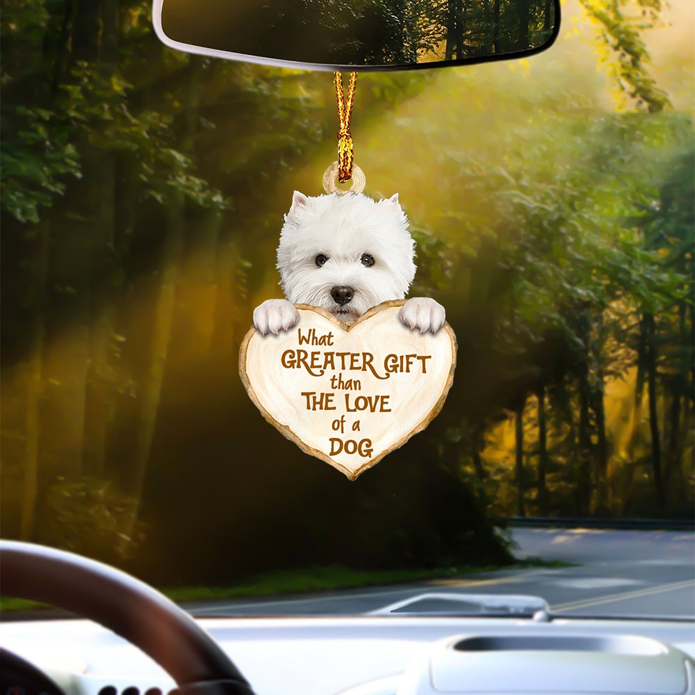 West Highland Dog Greater Gift Car Hanging Ornament
