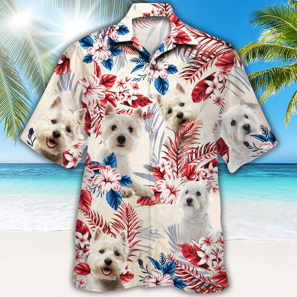 West Highland White Terrier Hawaiian Shirt