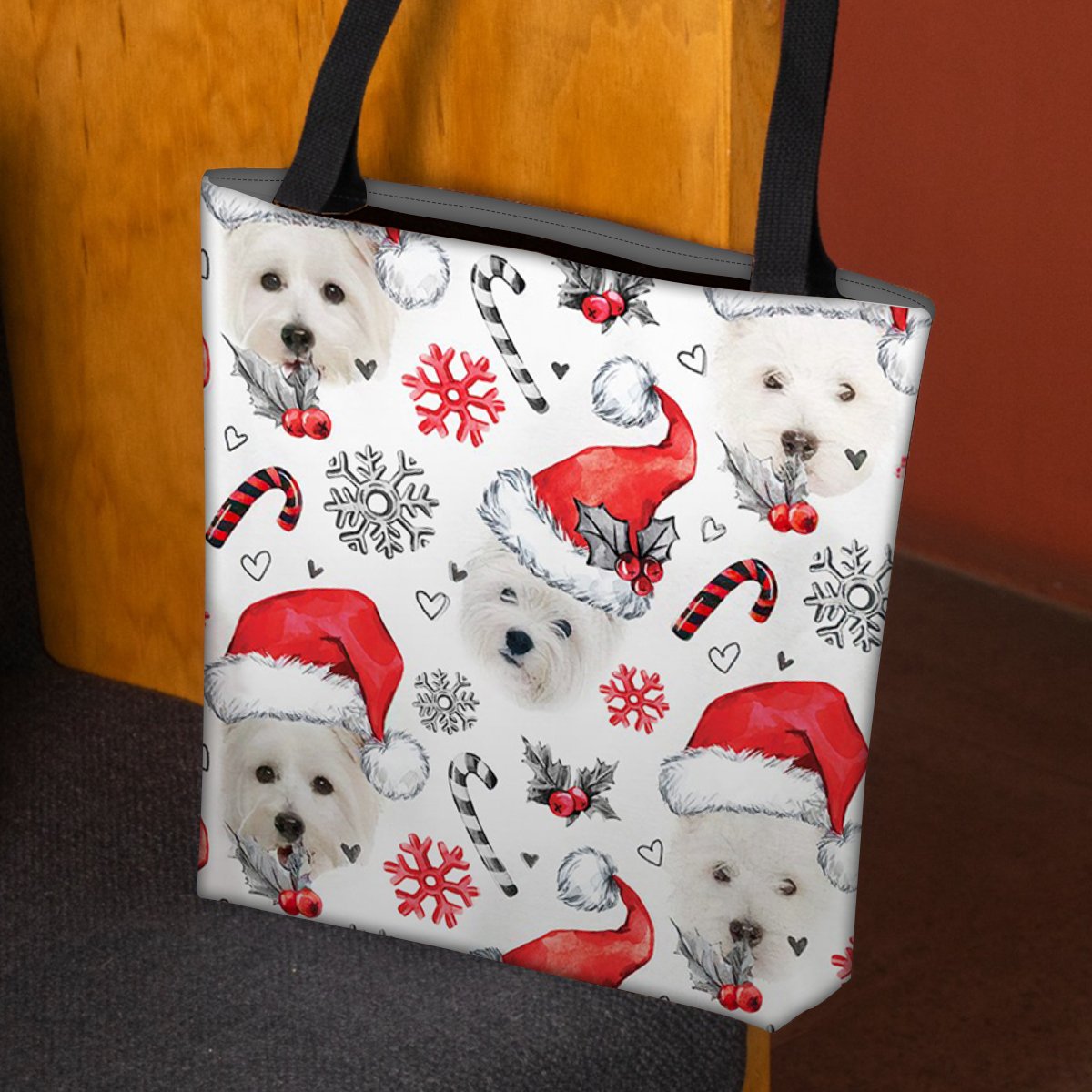 West Highland White Terrier Merry Christmas Tote Bag