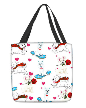 Cute West Highland White Terrier Tote Bag