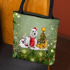 West Highland White Terrier/Westie Merry Christmas Tote Bag