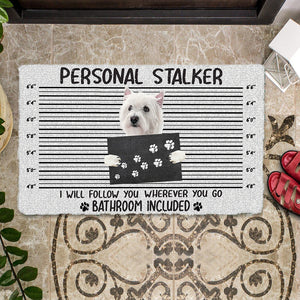 West Highland White Terrier /Westie Personal Stalker Doormat