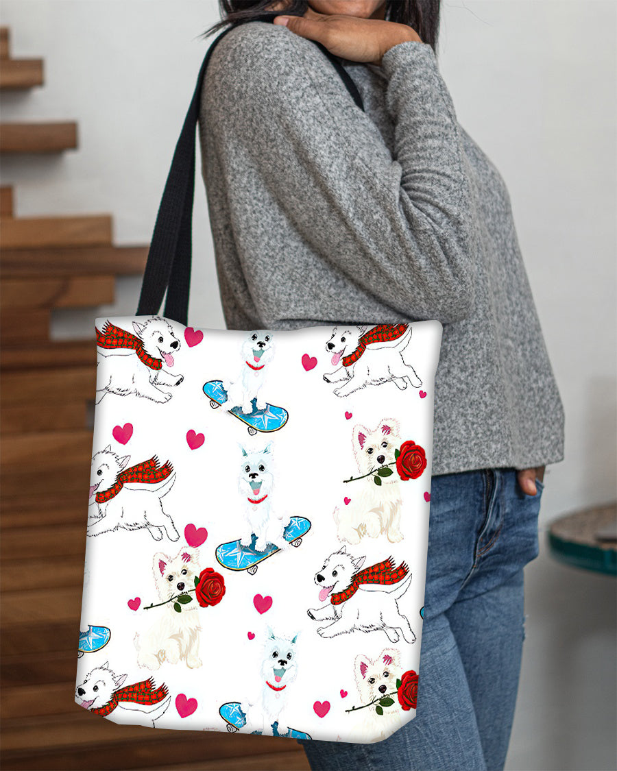 Cute West Highland White Terrier Tote Bag