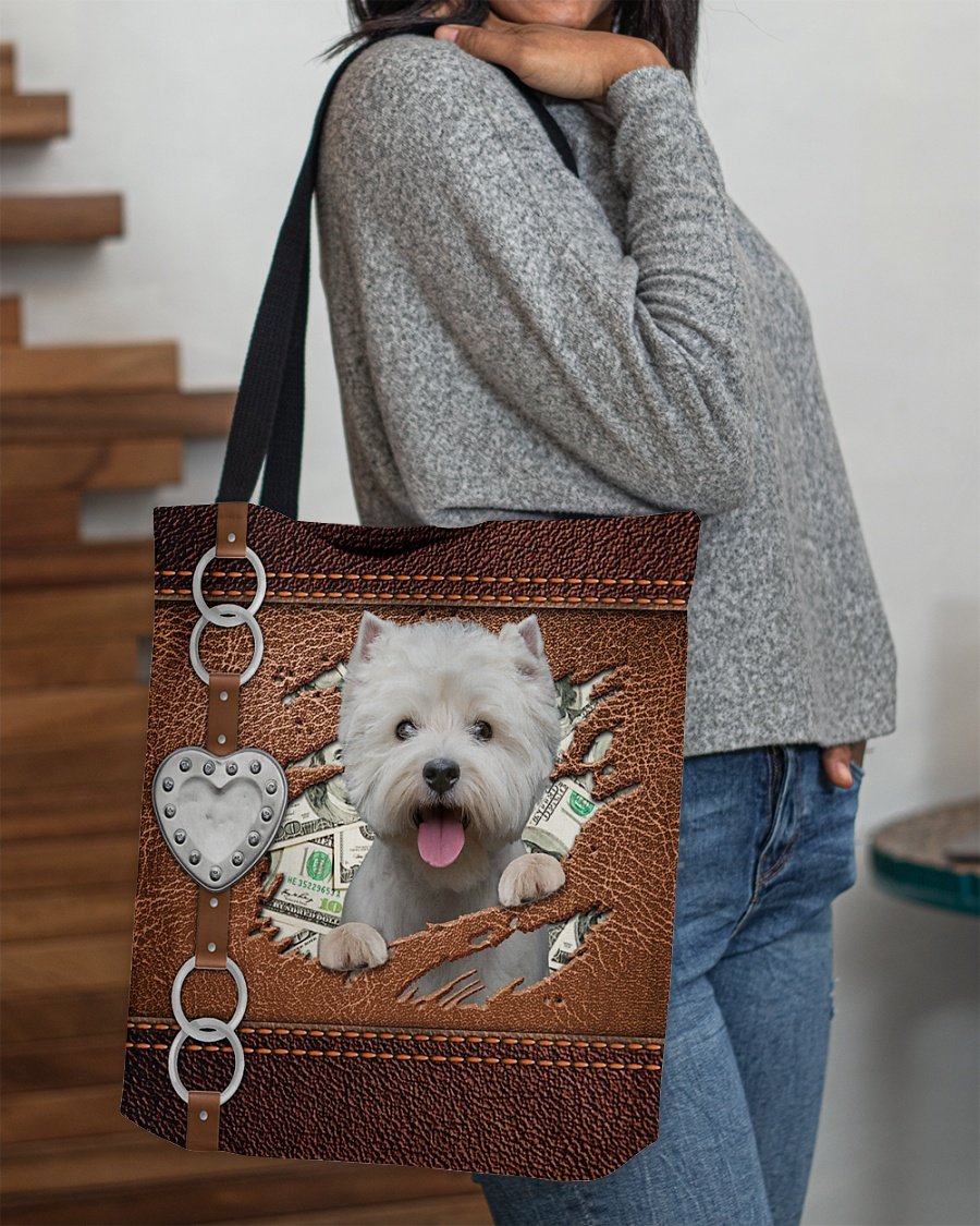West Highland White Terrier Stylish Cloth Tote Bag
