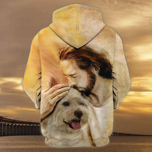 West Highland White Terrier With God Unisex Hoodie