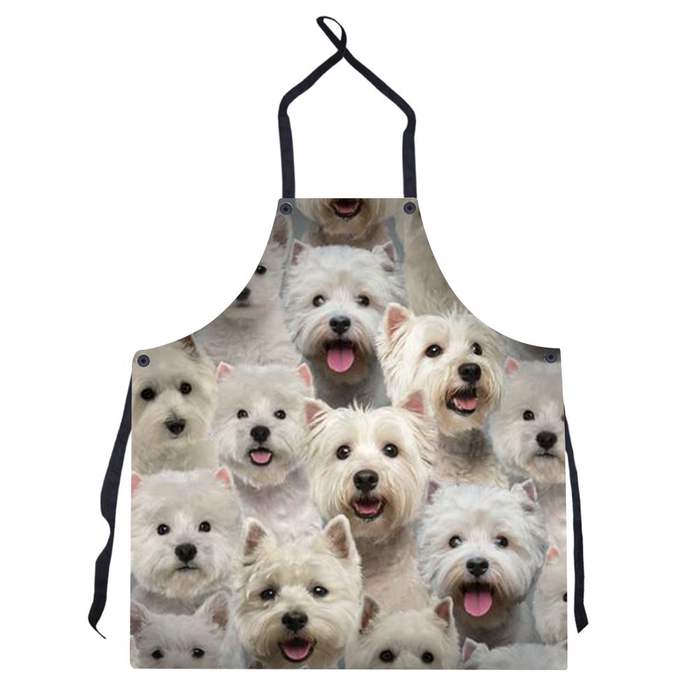 A Bunch Of West Highland White Terriers Apron/Great Gift Idea For Christmas
