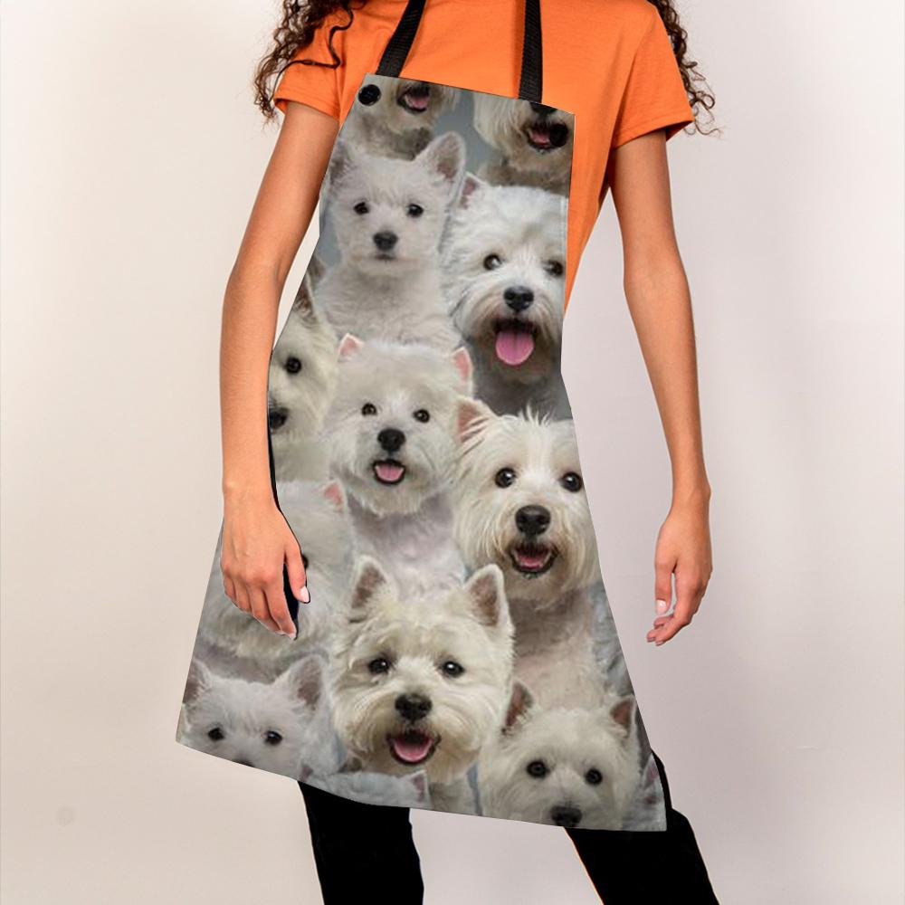 A Bunch Of West Highland White Terriers Apron/Great Gift Idea For Christmas