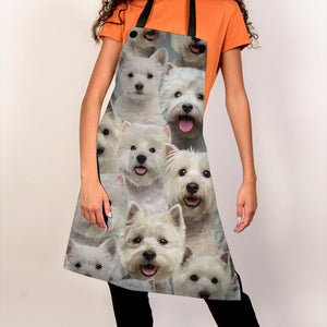 A Bunch Of West Highland White Terriers Apron/Great Gift Idea For Christmas