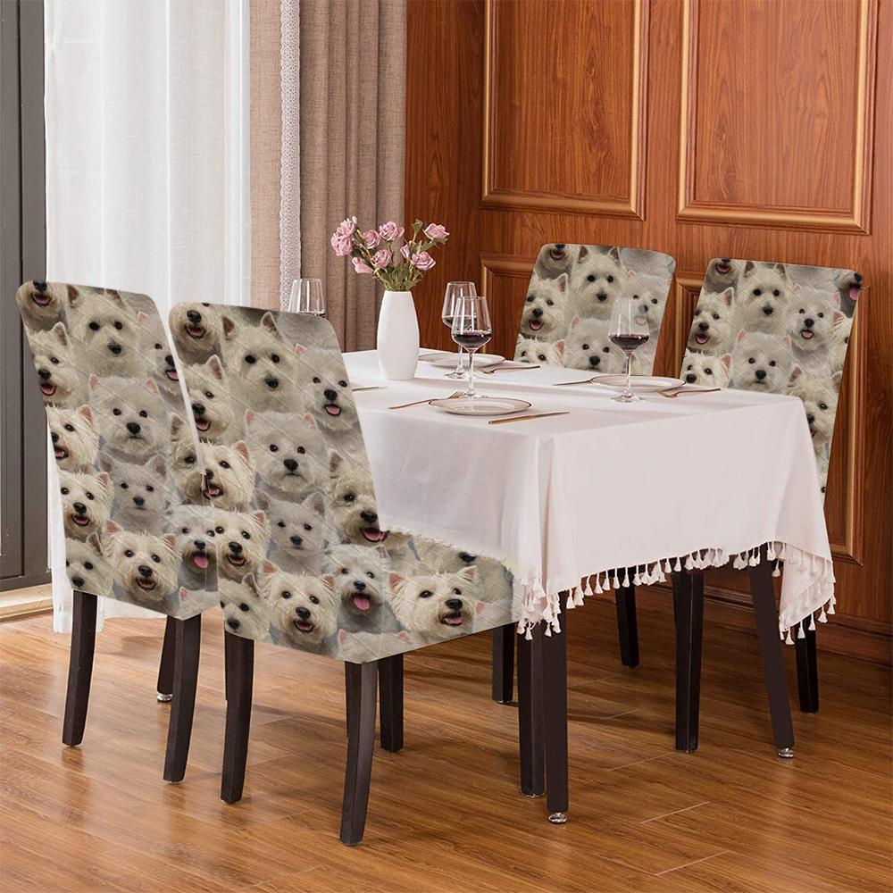 A Bunch Of West Highland White Terriers Chair Cover/Great Gift Idea For Dog Lovers