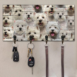 A Bunch Of West Highland White Terriers Key Hanger