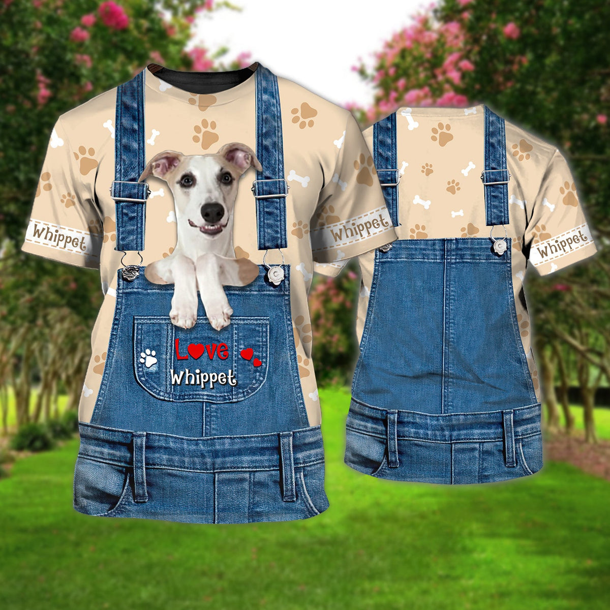 Love Whippet 2 Cute Unisex T-shirt