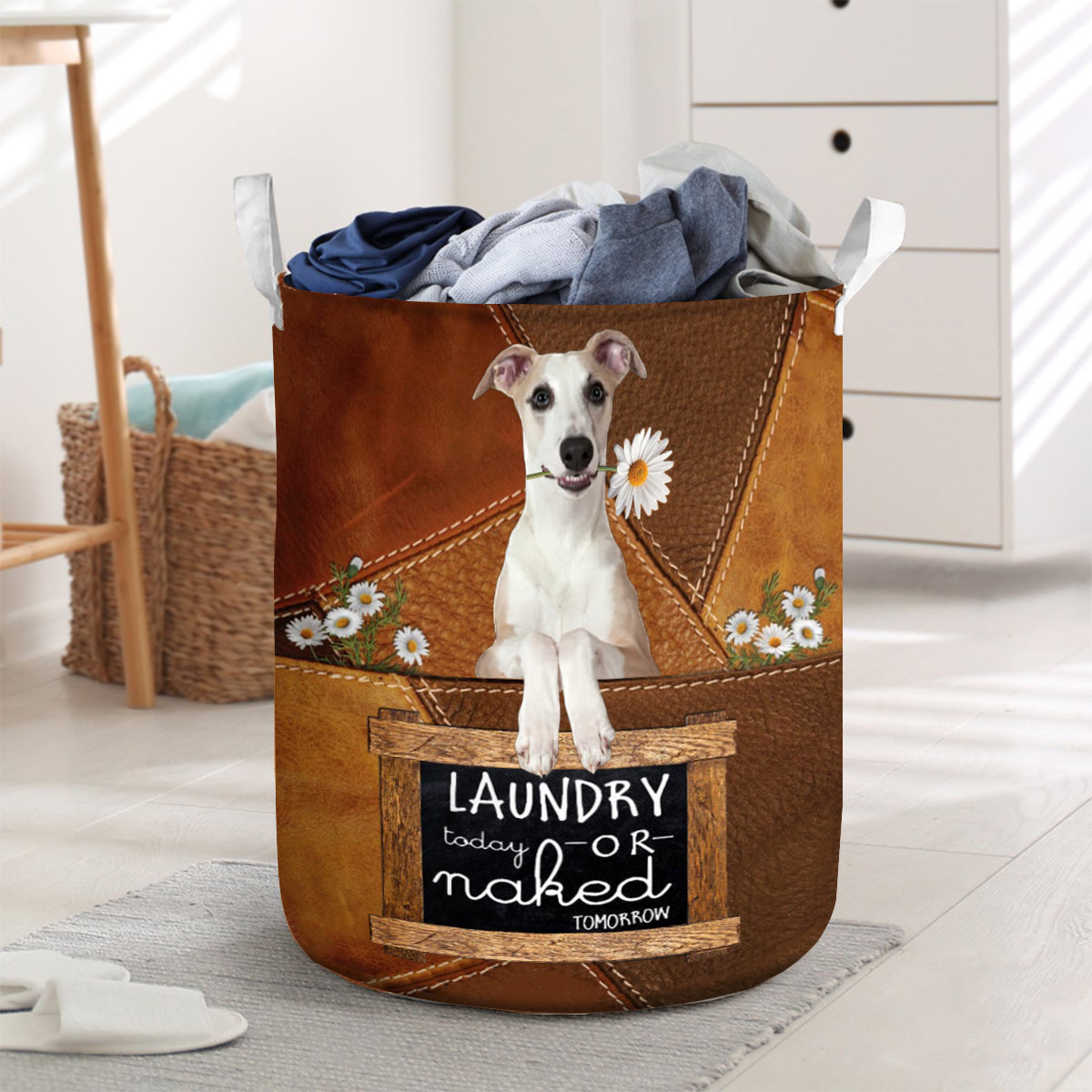 Whippet Laundry Today Or Naked Tomorrow Laundry Basket