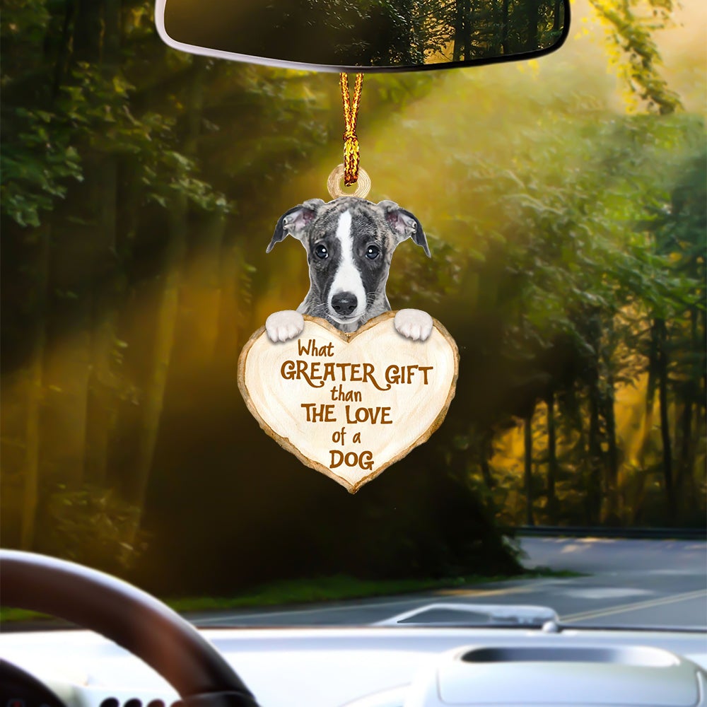 Whippet Greater Gift Car Hanging Ornament