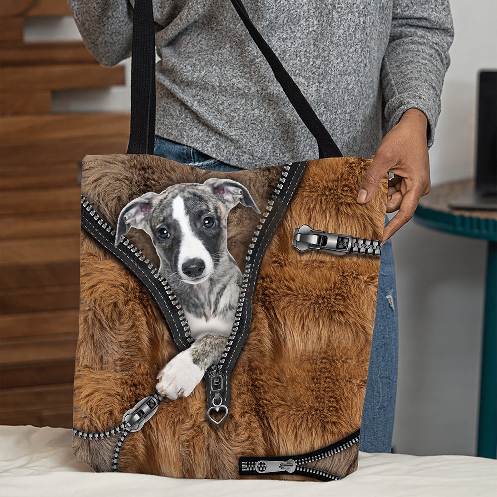 Whippet All Over Printed Tote Bag