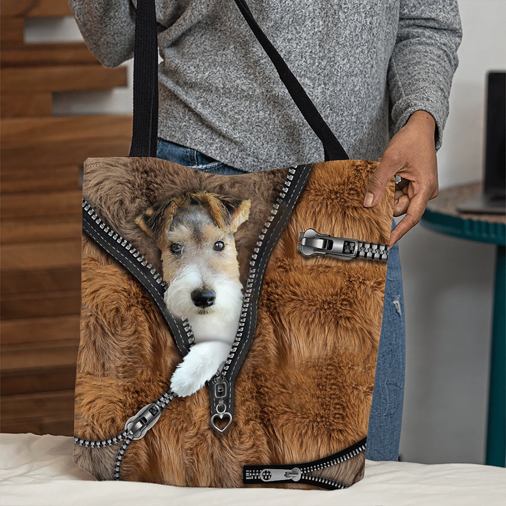 Wire Fox Terrier All Over Printed Tote Bag