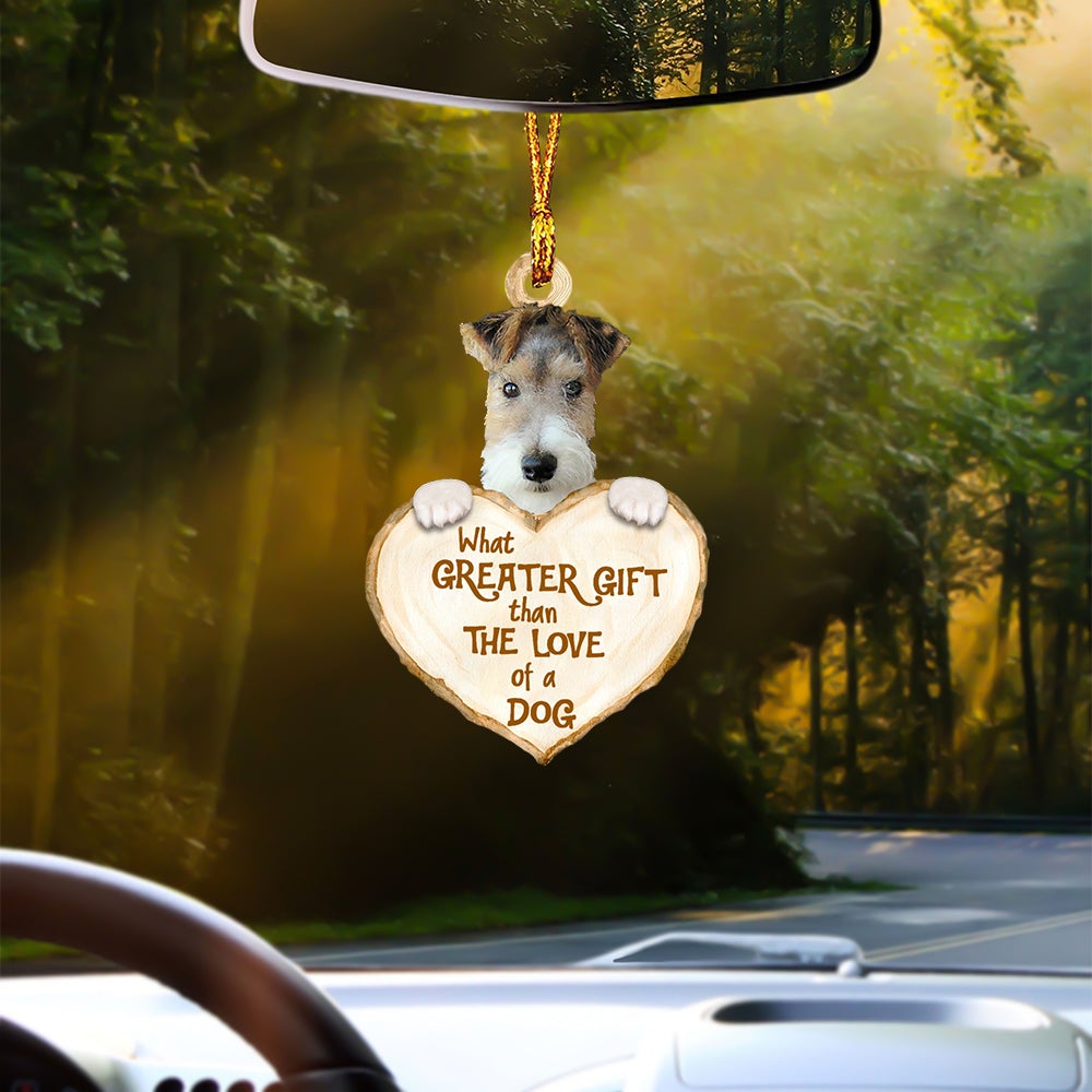 Wire Fox Terrier Greater Gift Car Hanging Ornament