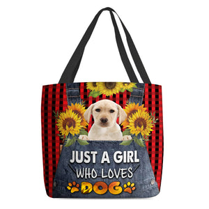 Yellow Labrador-Just A Girl Who Loves Dog Tote Bag