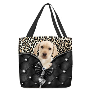 2022 New Release Yellow Labrador All Over Printed Tote Bag