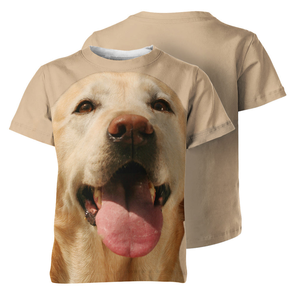 Yellow Labrador 3D Graphic Unisex T-shirt