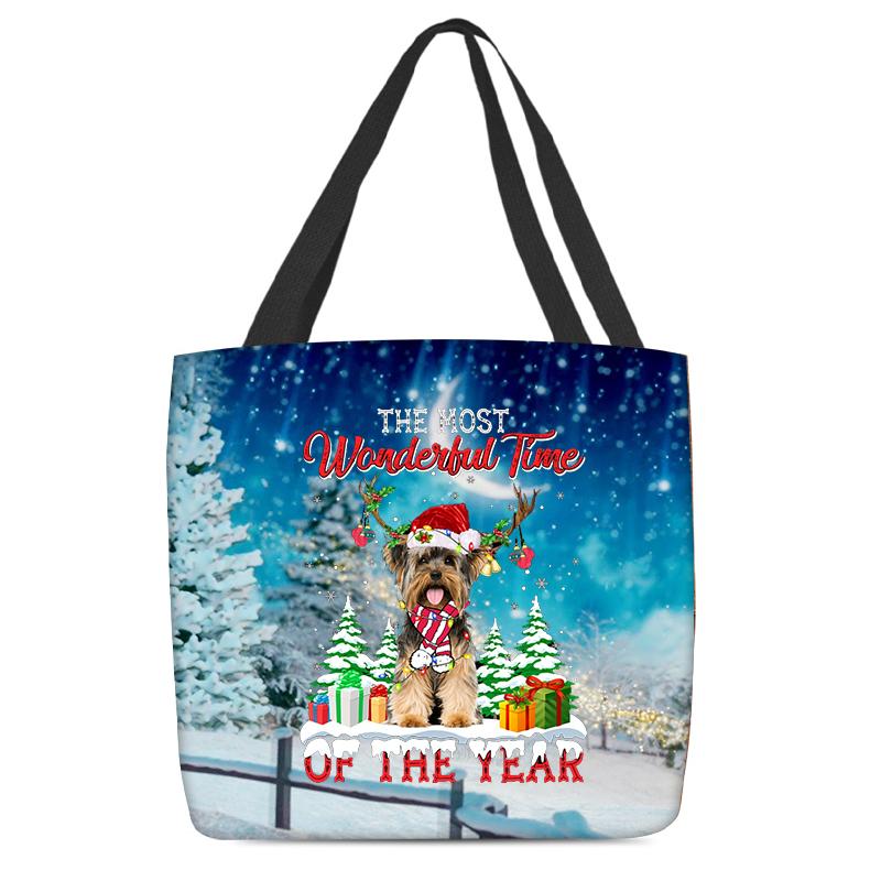 Yorkshire Terrier Christmas Tote Bag