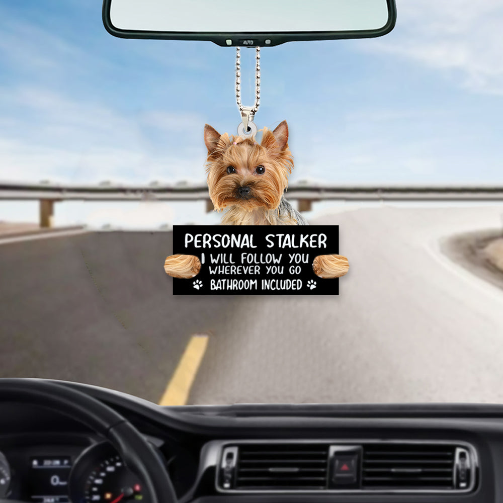 Yorkshire5Personal Stalker Car Hanging Ornament