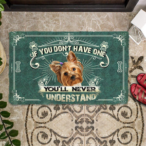 Have One Golden Yorkshire Terrier Doormat