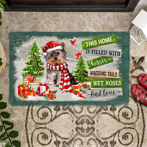 This Home Is Filled With Kisses/Yorkshire Terrier Doormat