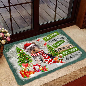 This Home Is Filled With Kisses/Yorkshire Terrier Doormat