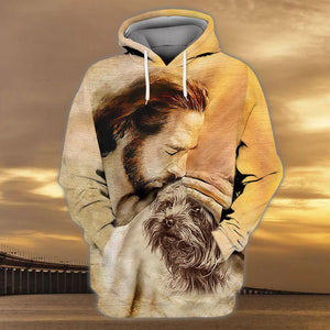 Yorkshire Terrier With God Unisex Hoodie