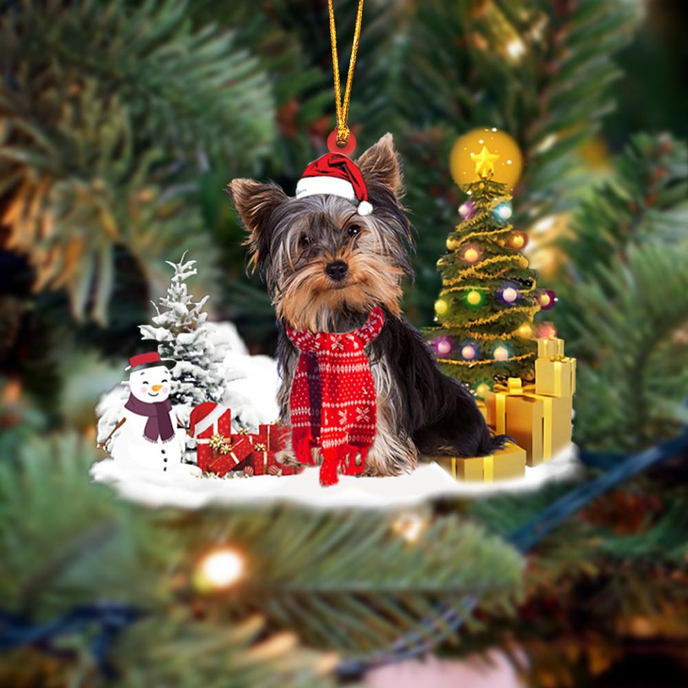 Yorkshire Terrier /Yorkie Christmas Ornament