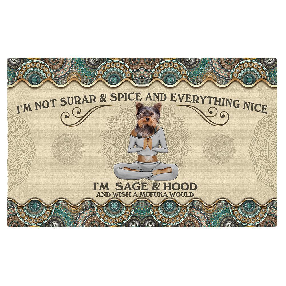 Wish A Mufuka Would-Yorkshire Terrier Doormat