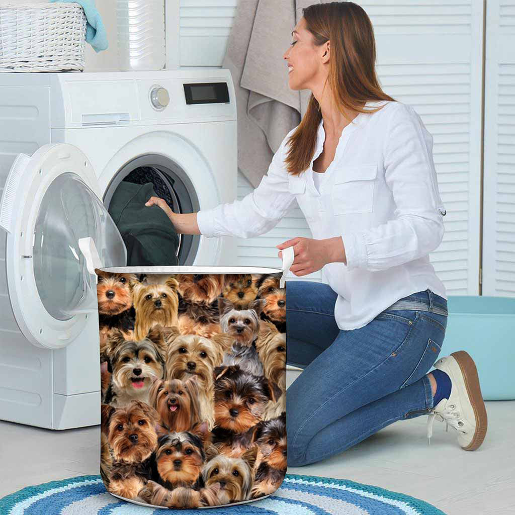 A Bunch Of Dogs Laundry Basket