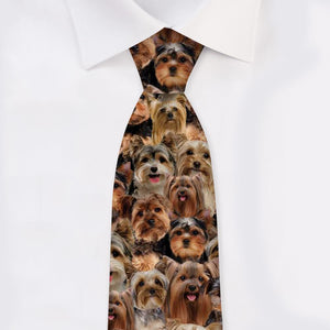A Bunch Of Yorkshire Terriers Tie For Men/Great Gift Idea For Christmas