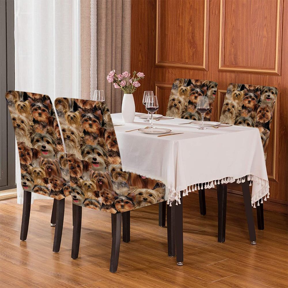 A Bunch Of Yorkshire Terriers Chair Cover/Great Gift Idea For Dog Lovers