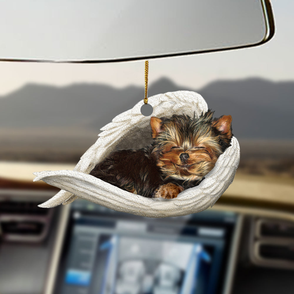 Yorkshire terrier Sleeping Angel Ornament Sleeping Angel Car Hanging Ornament