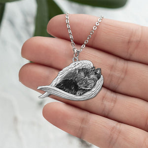 Yorkshire terrier Sleeping Angel Necklace
