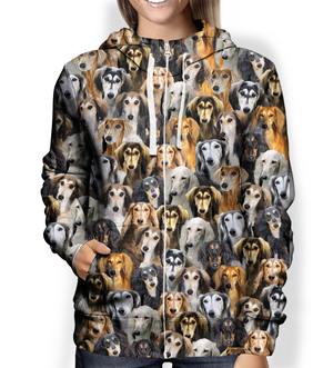 You Will Have A Bunch Of Salukies - Hoodie V1