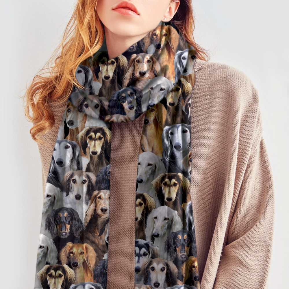 You Will Have A Bunch Of Salukies - Scarf V1