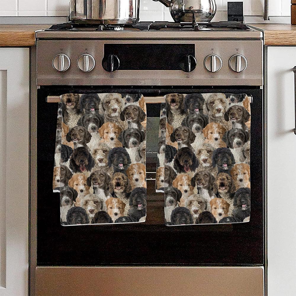 A Bunch Of Spanish Waters Kitchen Towel