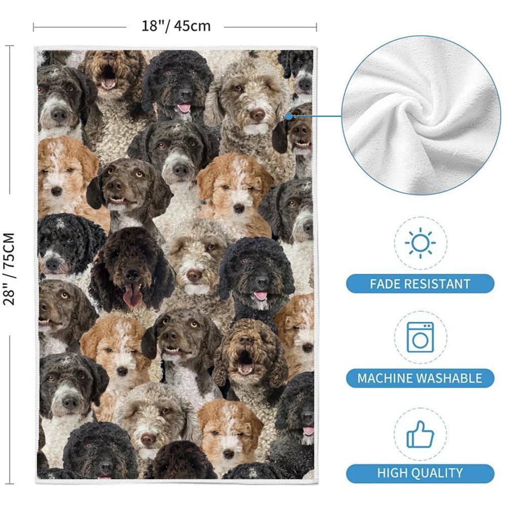 A Bunch Of Spanish Waters Kitchen Towel